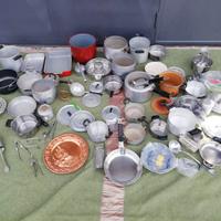 Lotto oggetti in metallo per la casa / mercatino