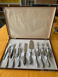 Servizio di posate da dolce in argento