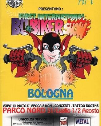 Manifesto First International BOBIKER Show Bologna