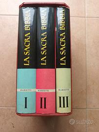 LA SACRA BIBBIA - MARIETTI  Cofanetto 3 Volumi 