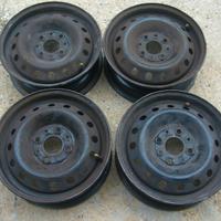  Quattro cerchioni acciaio per Fiat Panda,Punto