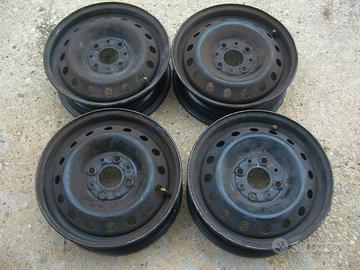  Quattro cerchioni acciaio per Fiat Panda,Punto