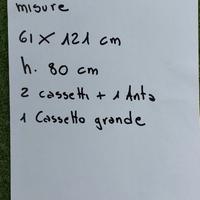 Scrittoio legno arte povera