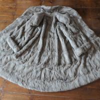 Pelliccia lunga vintage rat musquè chiaro