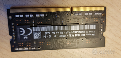 Ram 4 GB slot unico x Notebook