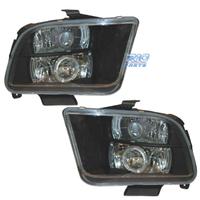FARI PER FORD MUSTANG 05- OCCHI ANGEL LED NERO