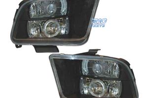 FARI PER FORD MUSTANG 05- OCCHI ANGEL LED NERO