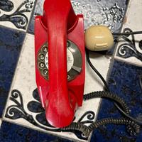 Telefono vintage Safnat rosso
