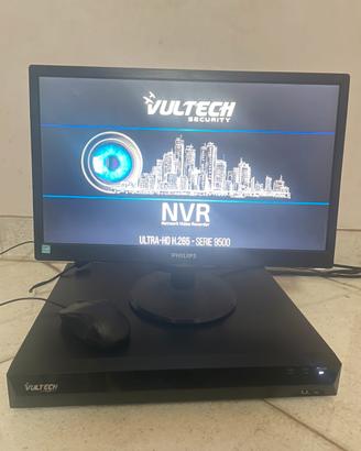 Vultech Security NVR + Monitor PHILIPS