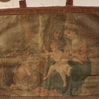 Arazzo antico Madonna con bambino