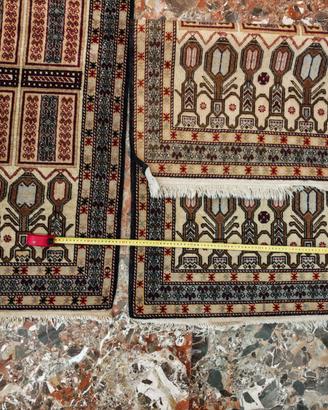 Coppia tappeti orientali vintage coordinati – anno