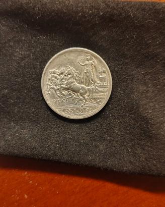 2 lire Quadriga Briosa" del 1915