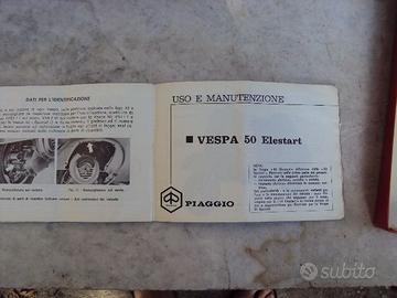 manuale uso vespa 50 elestart