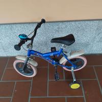 bicicletta con rotelle 14 pollici