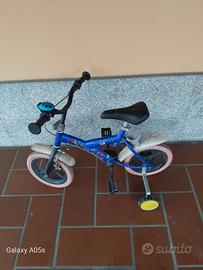 bicicletta con rotelle 14 pollici
