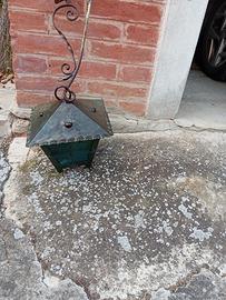 lampada da esterno in ferro battuto 