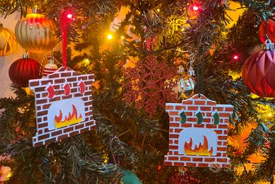 Decorazioni Natalizie,camino in miniatura