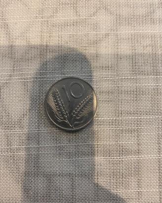 Lotto di cento monete da 10 lire
