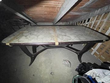 Tavolo vintage anni ’50 con base sagomata