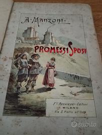 libro antico I PROMESSI SPOSI anno 1887