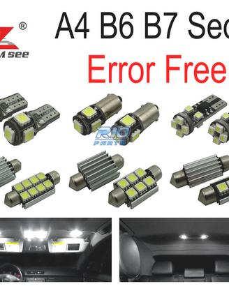 KIT 20 LAMPADE LED INTERNE PER AUDI A4 S4 RS4 B6 B