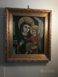 Antico dipinto su legno