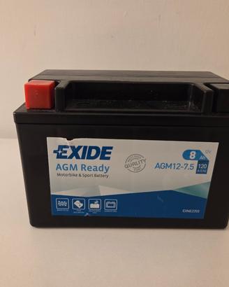Batteria EXIDE SCOOTER/MOTO EXAGM12-7.5 12V 