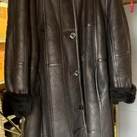 Cappotto Donna lungo in Pelle nero