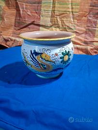 vaso da tavolo dipinto a mano