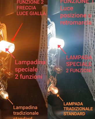Lampadine Doppia Funzione Posizione Bianco Freccia