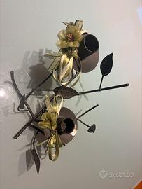 Porta candele in ferro