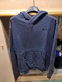 Felpa blu con cappuccio e tascone Diesel L