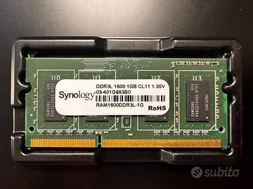 Modulo RAM 1GB Synology SoDIMM per NAS perfetto