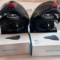 Coppia caschi modulari  HJC I90 + auricolari Sena