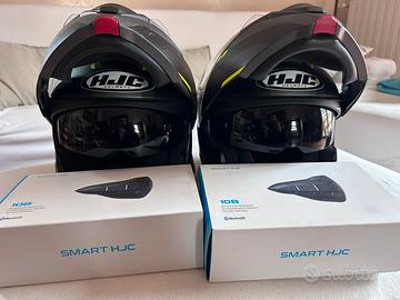 Coppia caschi modulari  HJC I90 + auricolari Sena