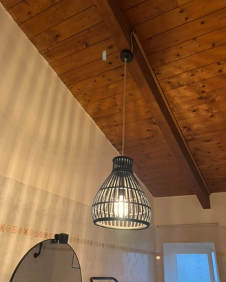 lampadario nero moderno