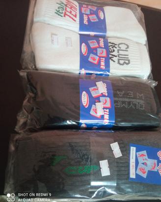 10 DOZZINE DI CALZINI TENNIS COLORI ASSORTITI 