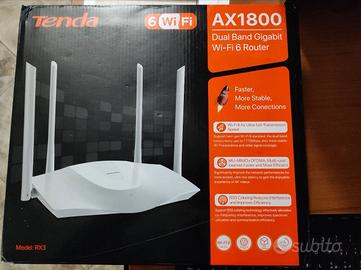 Router Tenda AX1800 modello RX3 WI-FI 6 Dual Band