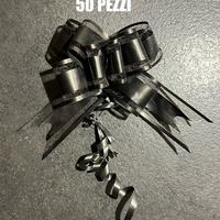 Set 50 Fiocchi neri regali bomboniere decorazioni