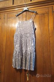 Vestito Zara argentato 