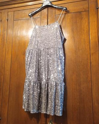 Vestito Zara argentato 