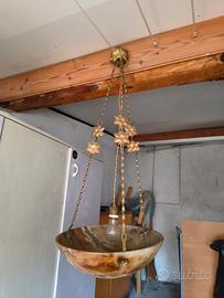 lampadario in alabastro 