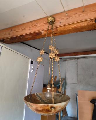 lampadario in alabastro 