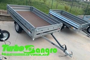 Rimorchio Ellebi con ruote sotto al pianale