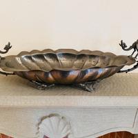 VASSOIO CENTROTAVOLA in peltro con draghi