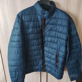 Giubbotto Piumino Dan John Uomo Blu Ottanio