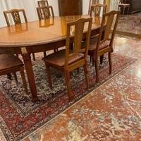 Elgante Tavolo Luigi XIV con 12 sedie e 3 prolungh