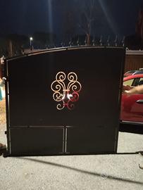 Cancello ferro zincato nero