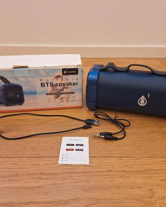 Cassa Speaker 5W Portatile Portable BTS F5754, Blu
