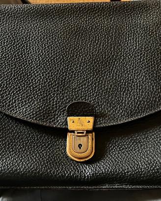 Gucci vintage borsa pelle nera  porta documenti